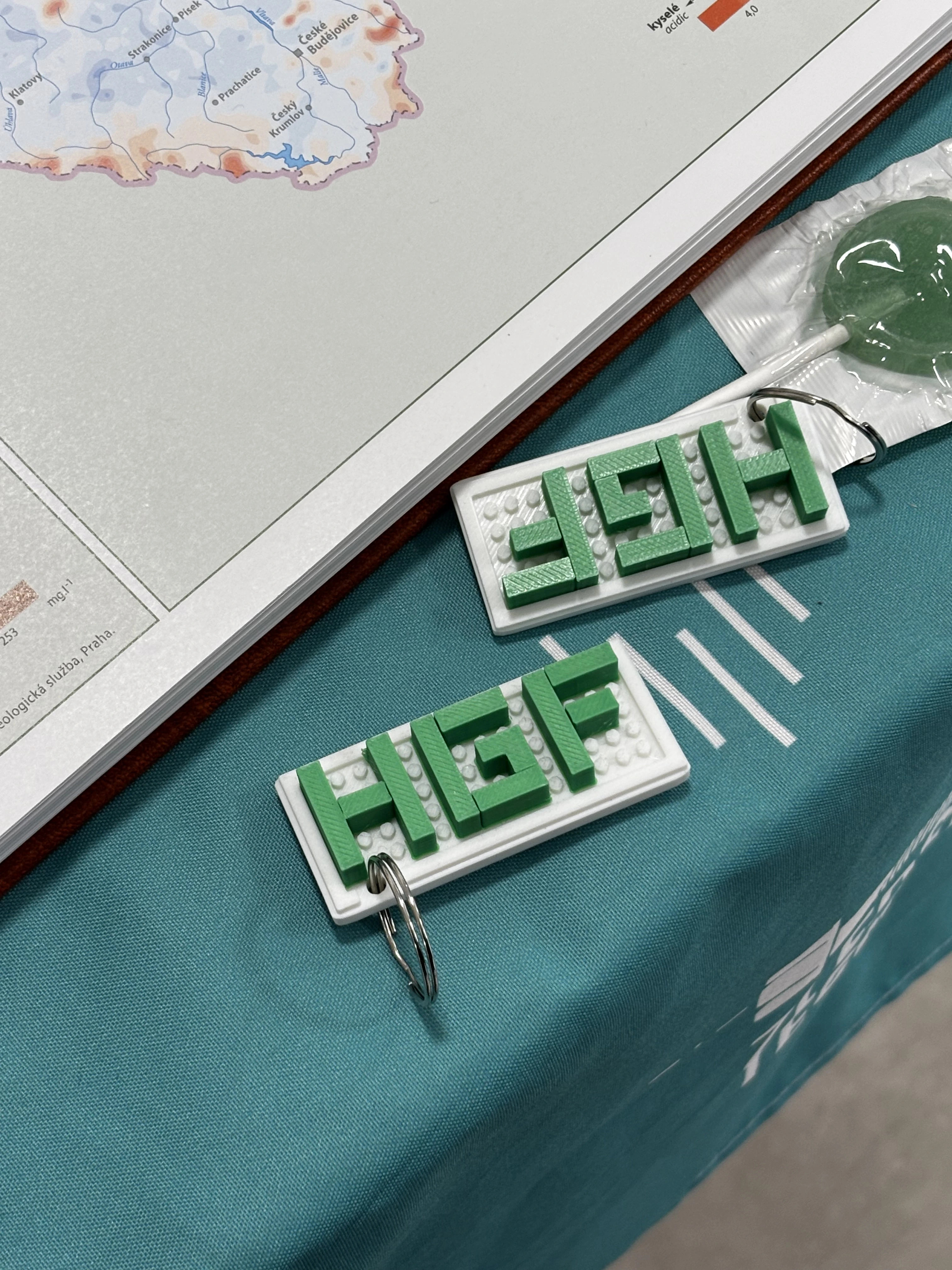 HGF klíčenky detail